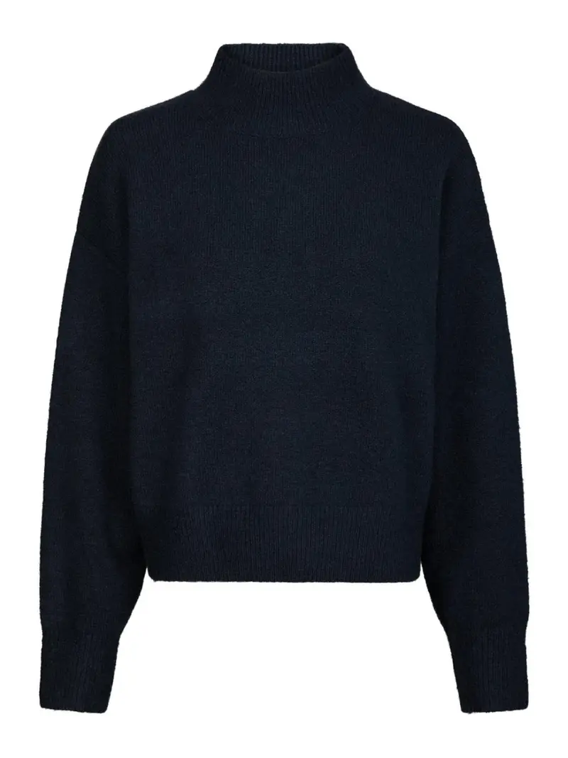 Paulina knit blouse navy