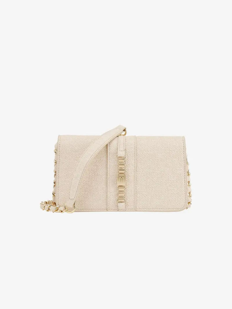 paxing denim clutch