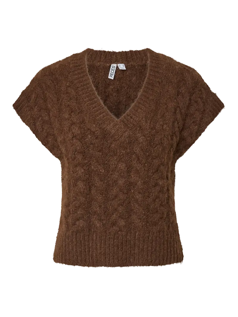 PCEMILJA V-NECK KNIT VEST