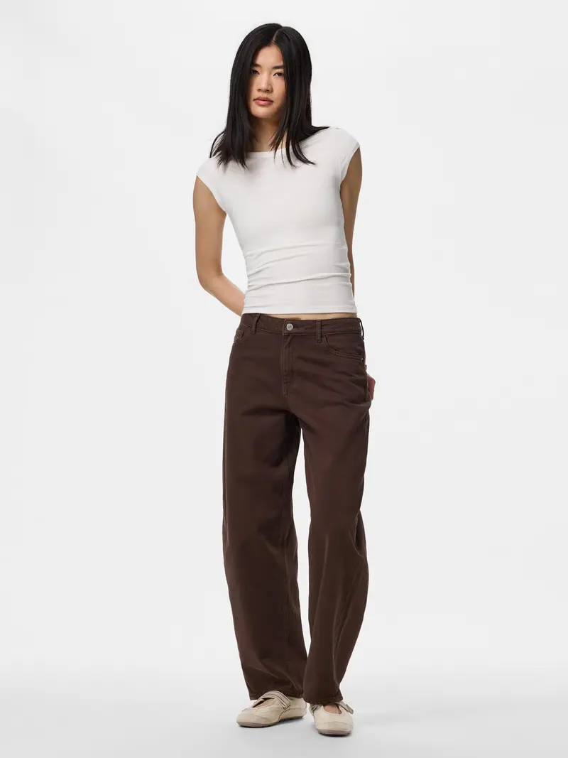 PCGRACE MW BARREL ANK JEANS