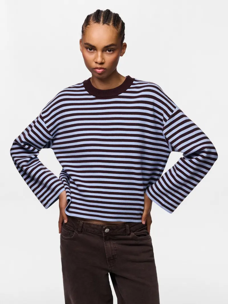 PCJASSY LS O-NECK KNIT NOOS