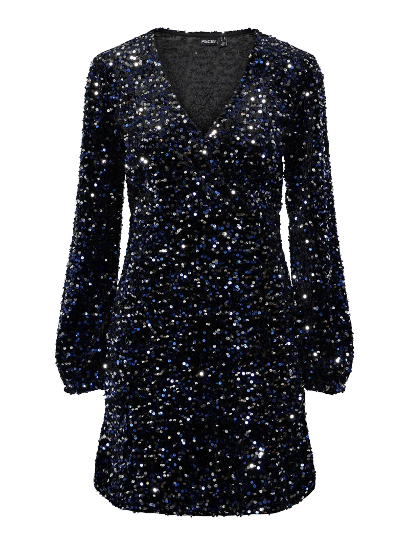 PCKAM LS WRAP DRESS JRS BC