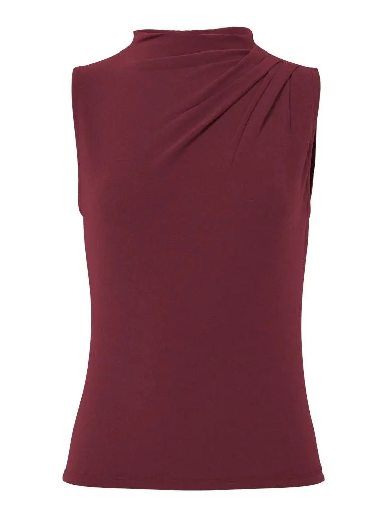 PCMADISON SL DRAPED TOP JRS N