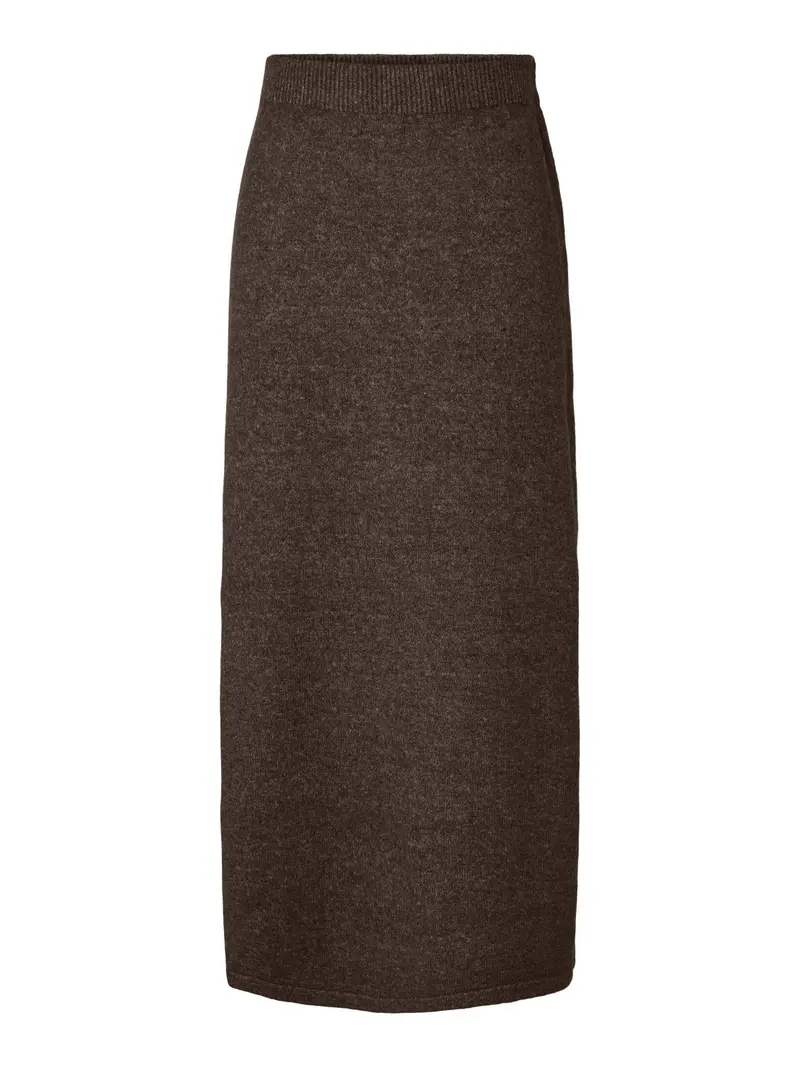PCSALLY MW ANKLE SKIRT KNT CP
