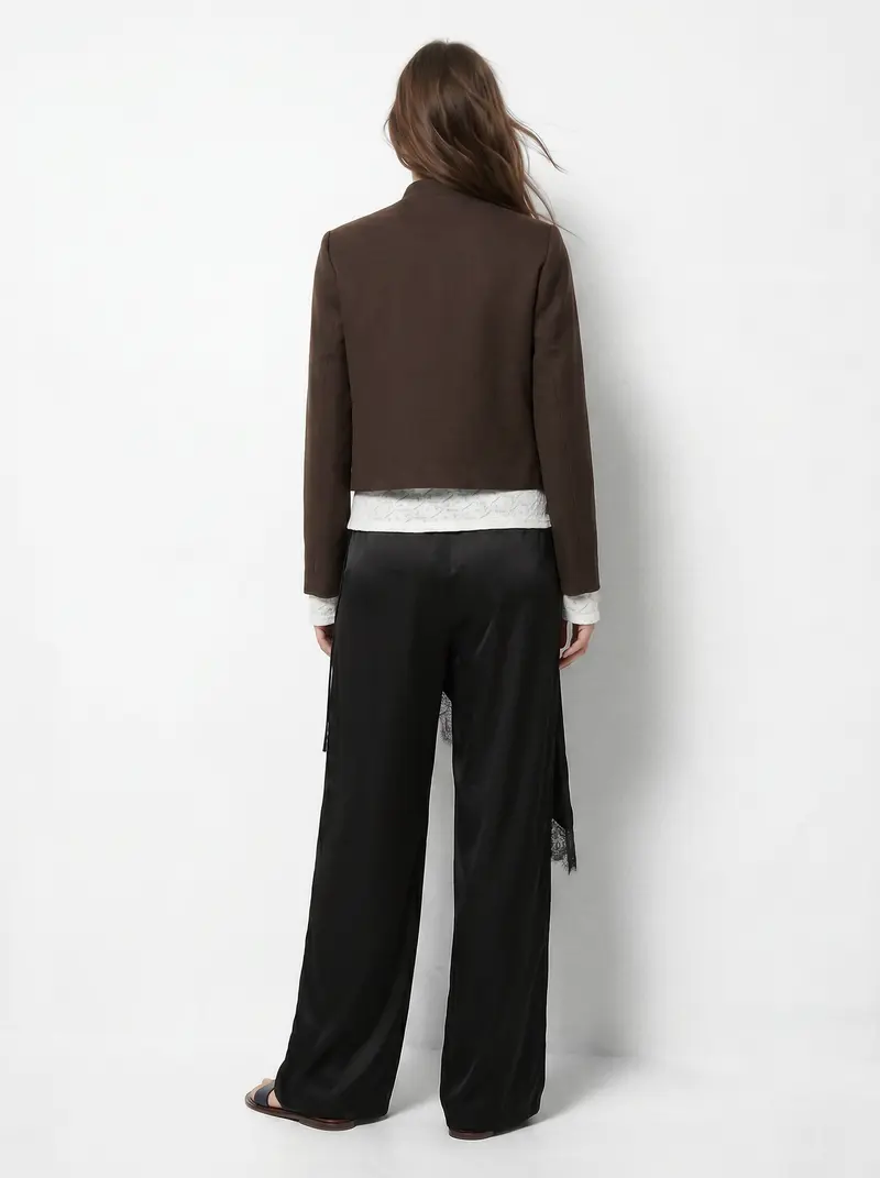 PCSANNE SHORT JACKET W. BUTTONS