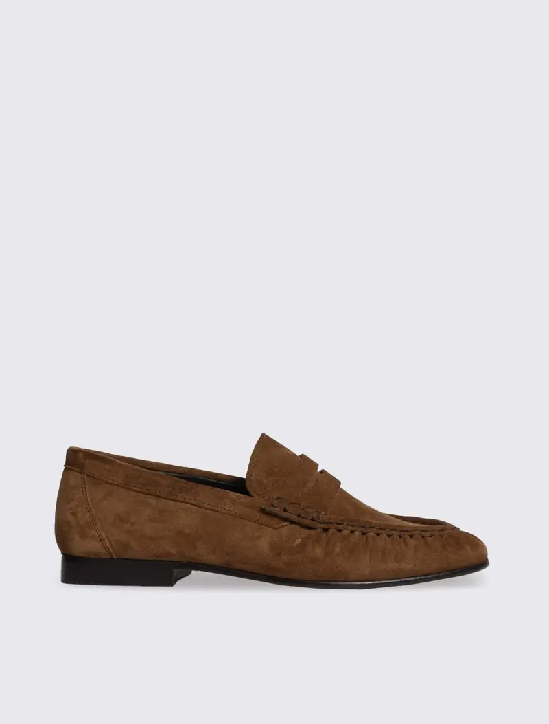Penny Loafer Wrinkle Suede