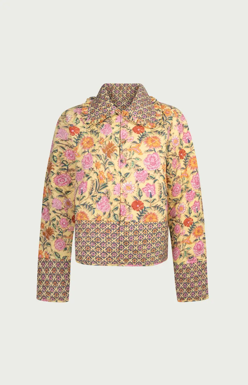 Peony Reversible Jacket Yellow