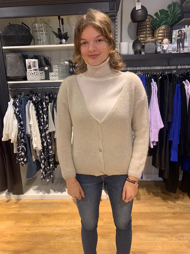 Perla nera vest zwart / sand