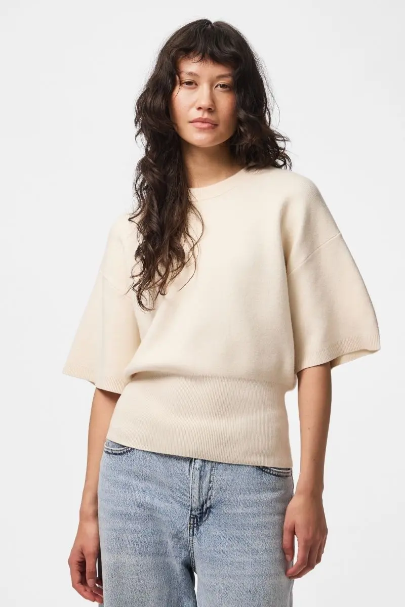 Pieces top korte mouw