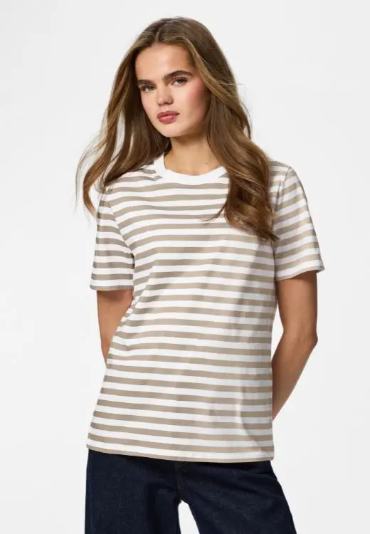 Pieces top korte mouw