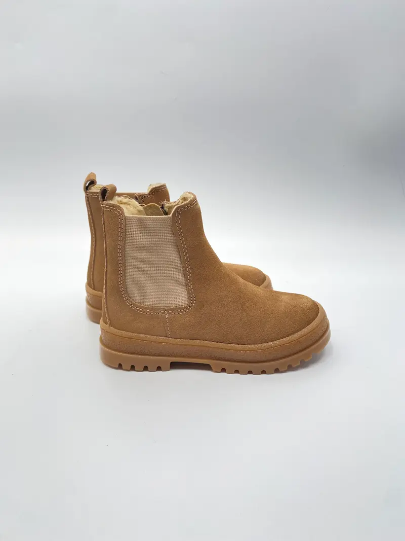Pinocchio P2159  254 beige combi chelsea boots rits bont