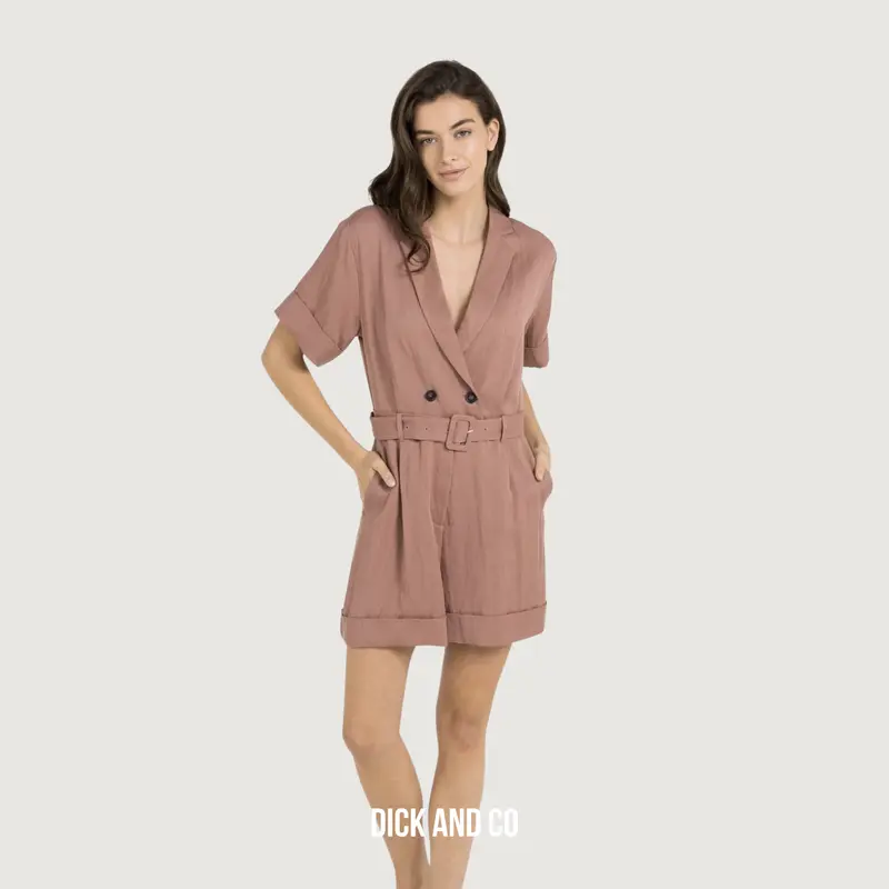Playsuit met dubbele knopen