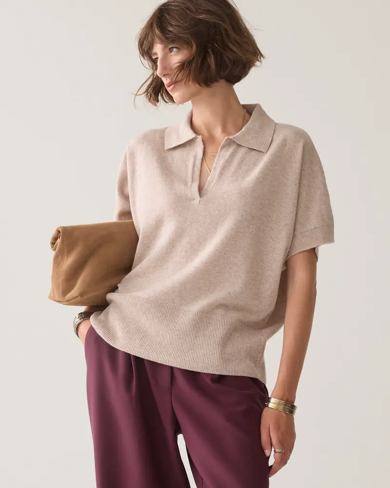 Polo top wol-casjmier