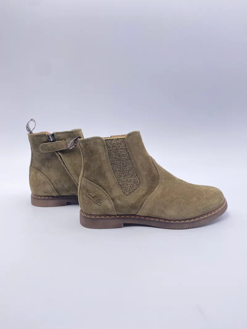 Pom D’api City jodzip velours Olive