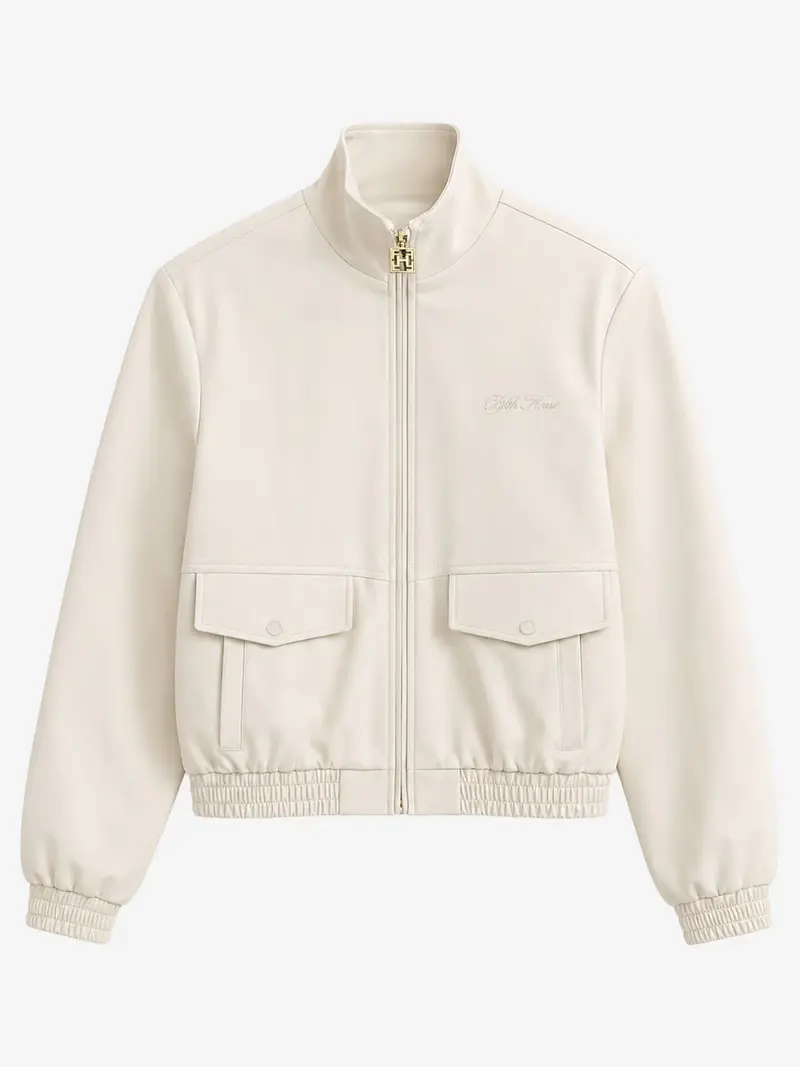 prue bomber soft white