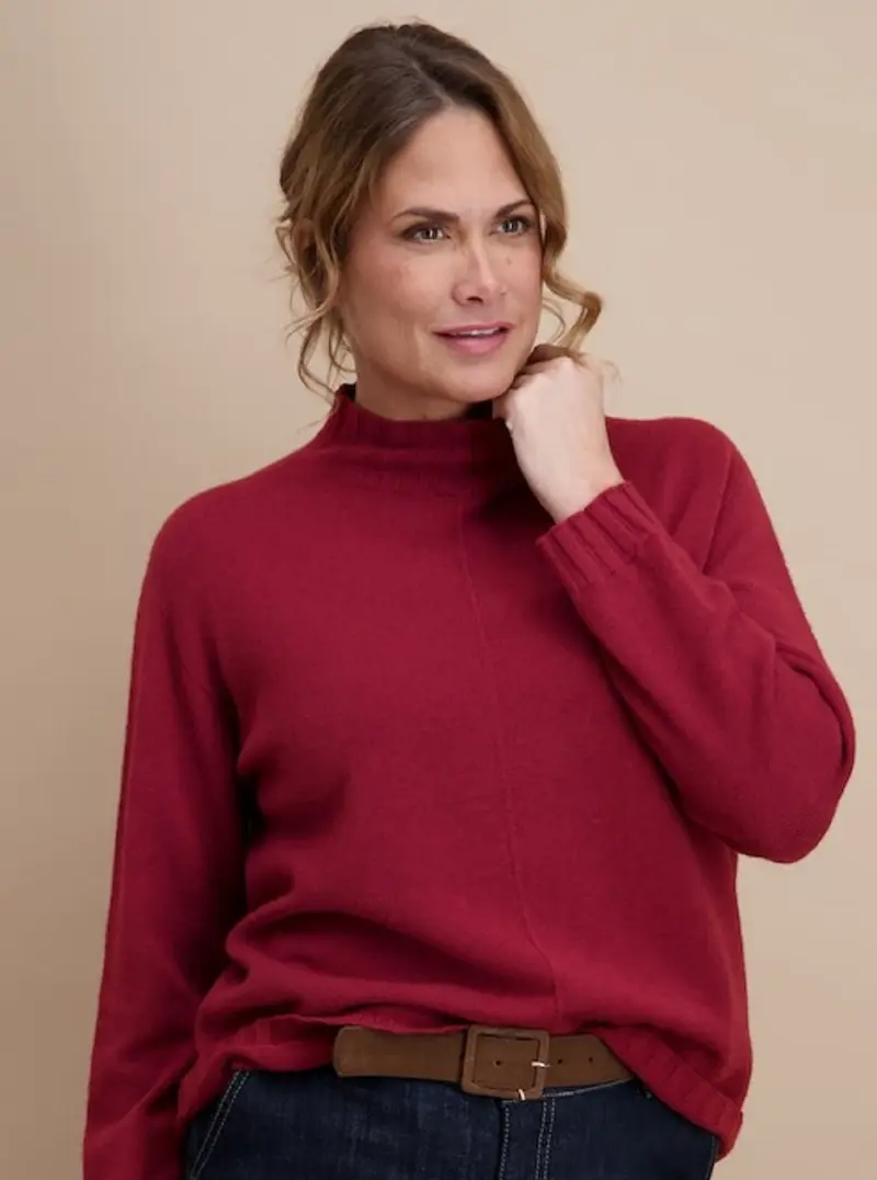 Pull gebreid 842212 Aubergine