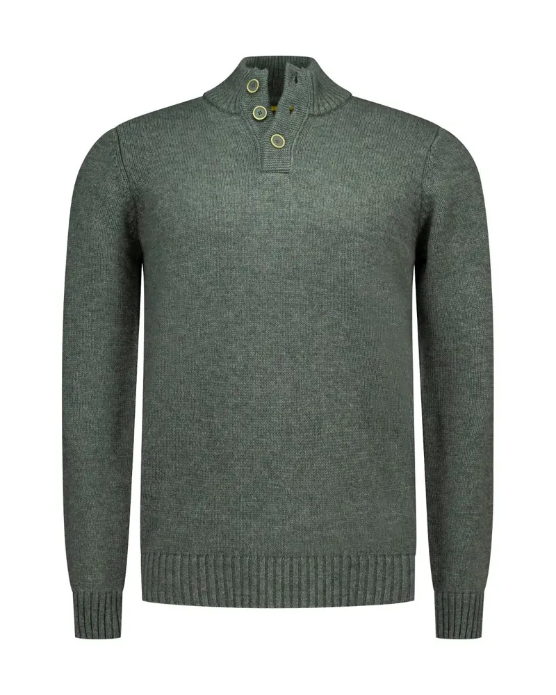 PULLOVER BUTTON COLLAR