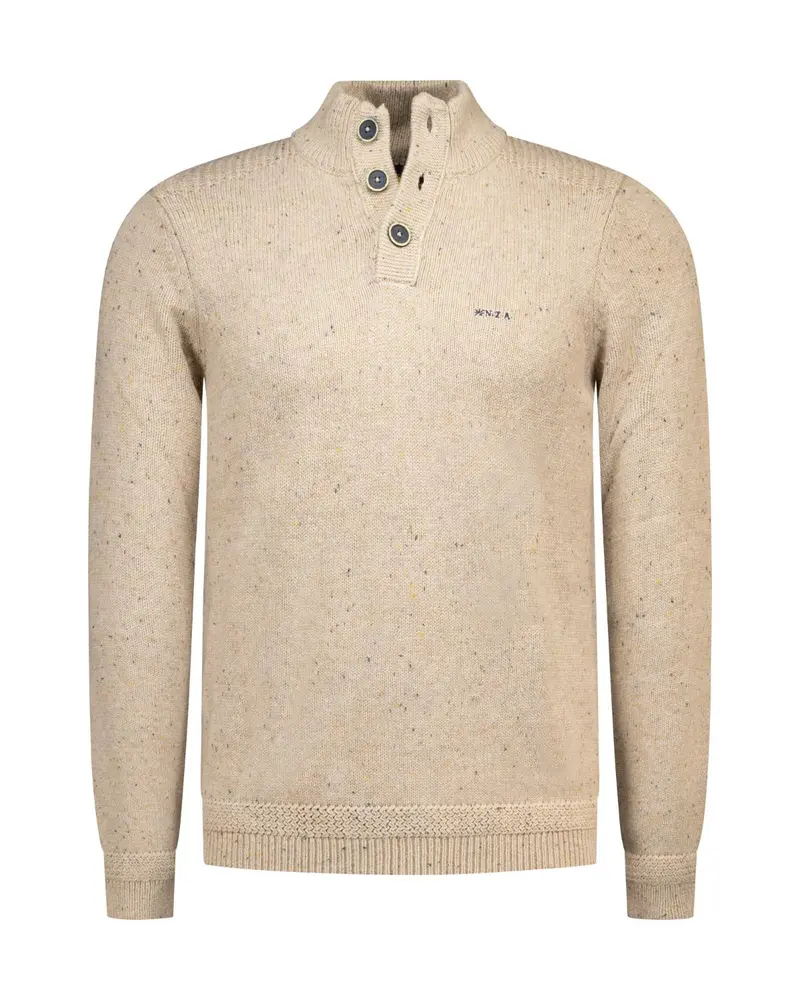 PULLOVER BUTTON COLLAR