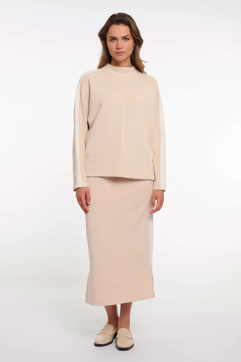 Pullover with high neck Vaya.7002621 Beige