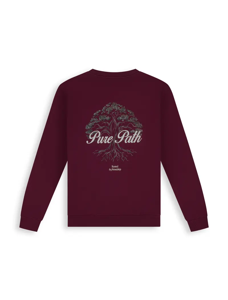 Pure Path - Rooted Tree Sweater Bordeaux