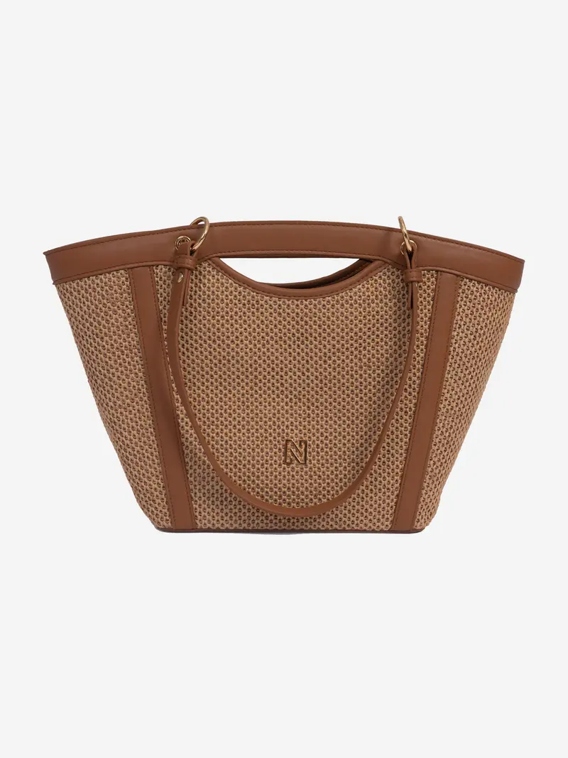 reasi raffia shopper neutral