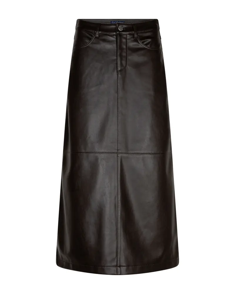 Red Button-Rok Alina Faux Leather-Espresso