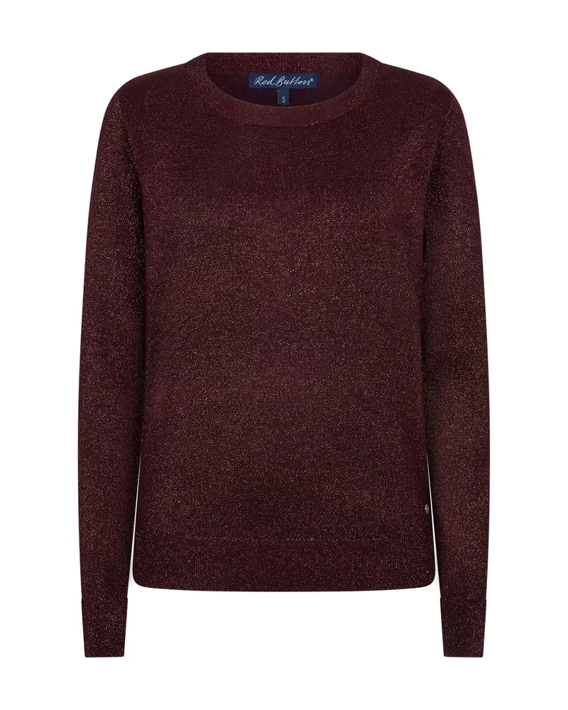 Red Button-Trui Sweet Sparkle SRB5082-Burgundy