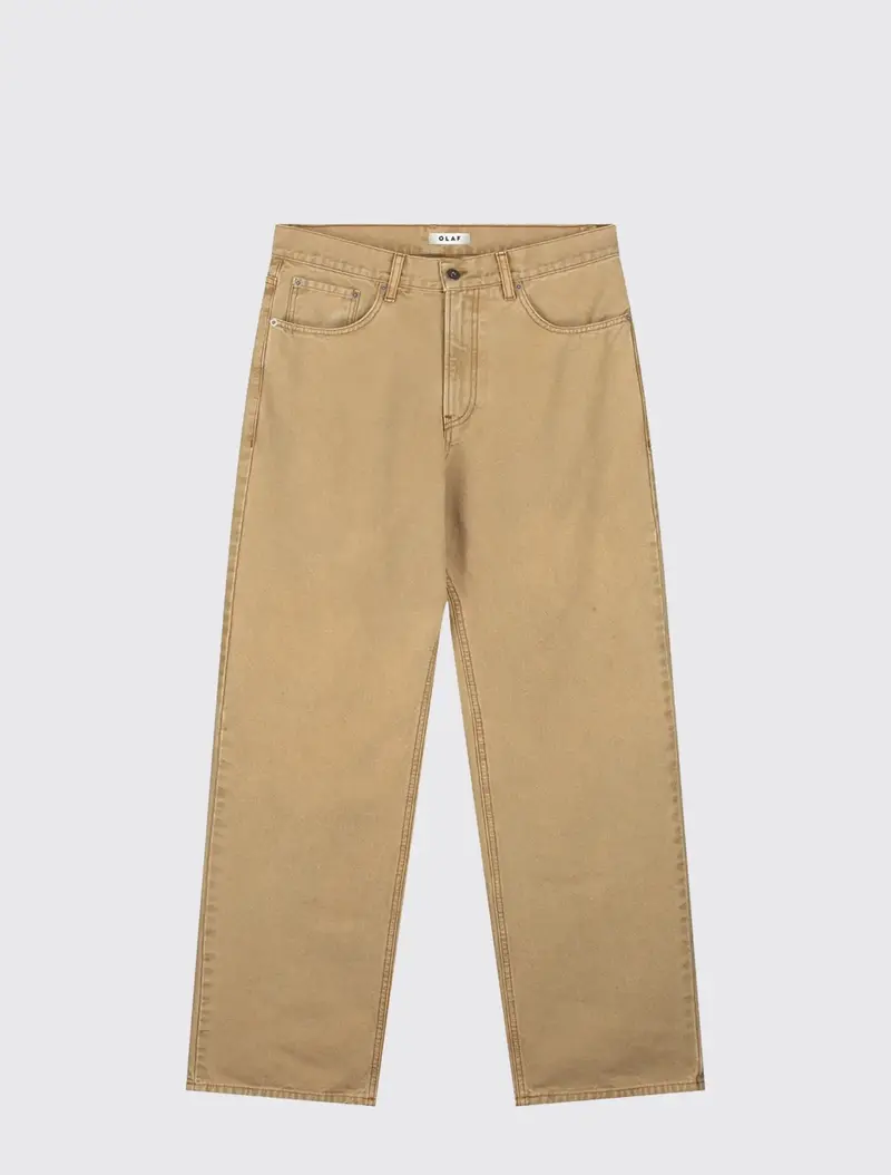 Regular Washed Canvas Pant