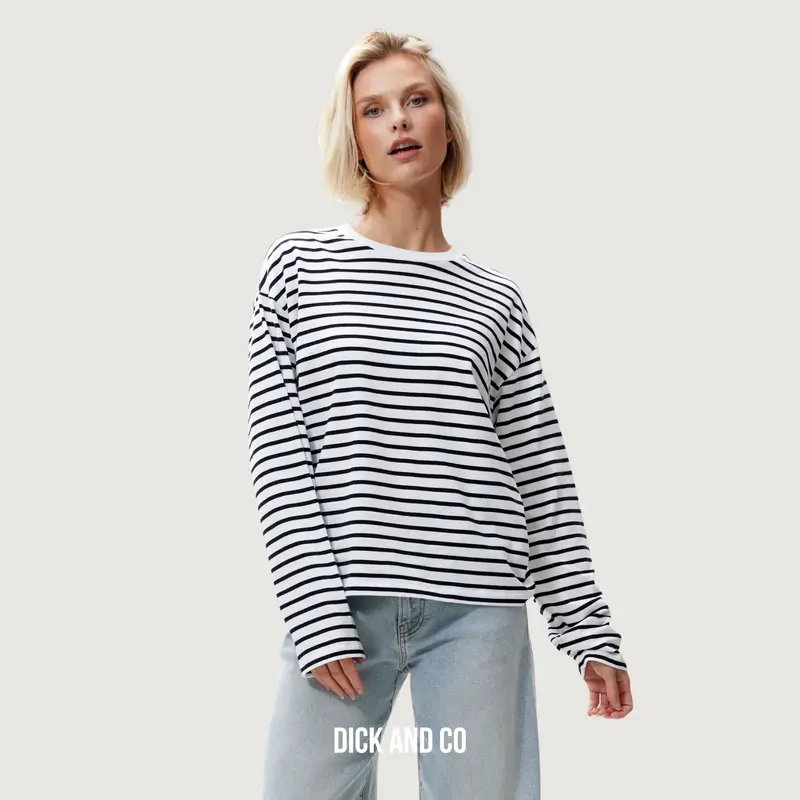 Relaxed Striped Long Sleeve