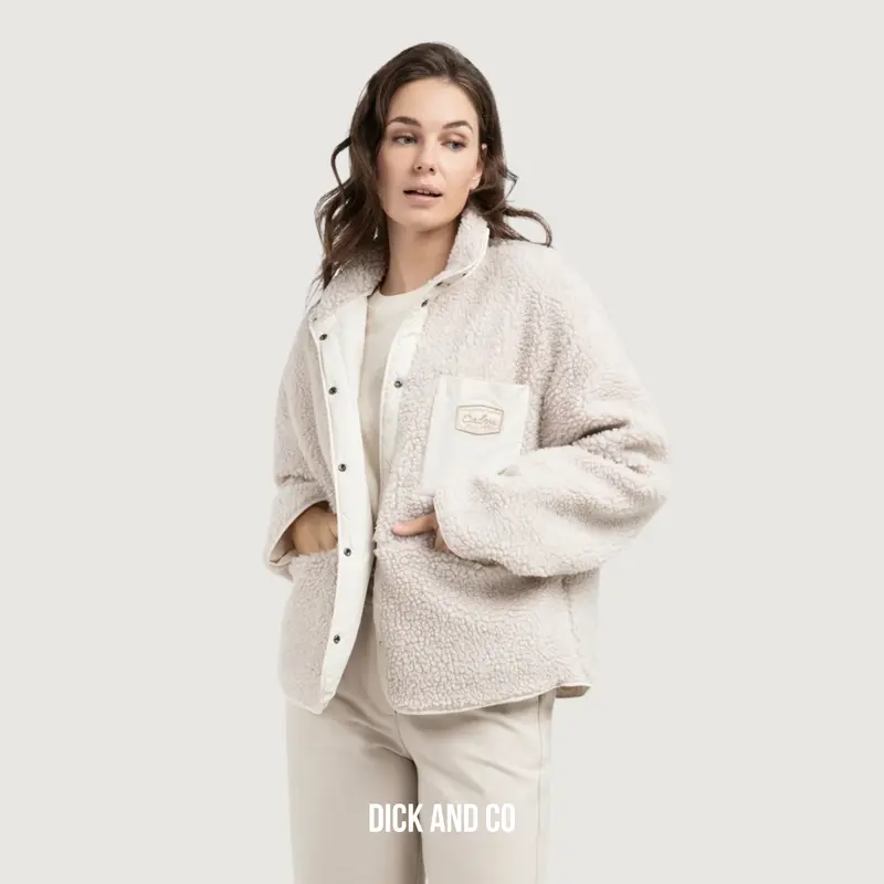 Reversible teddy jacket
