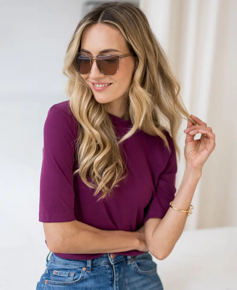 Rib coltop LA MIXY Magenta