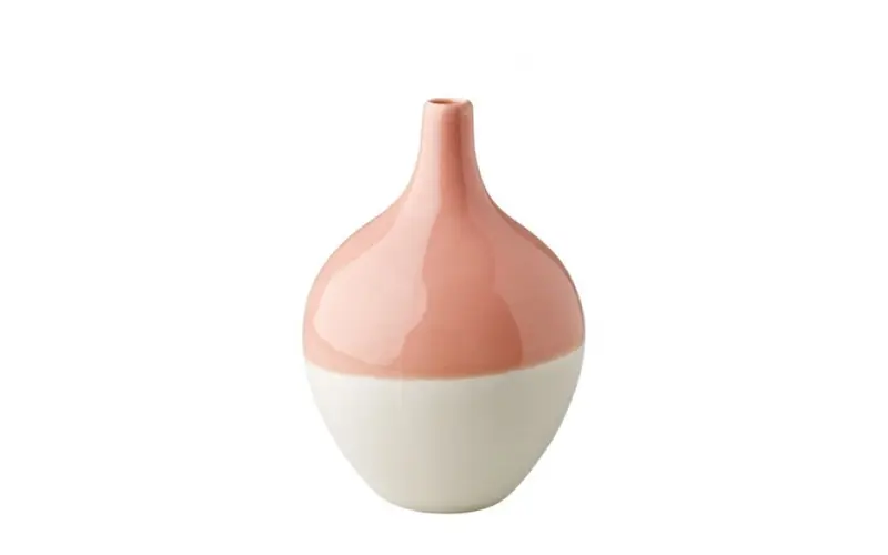 Rice Ceramic Vase Coral
