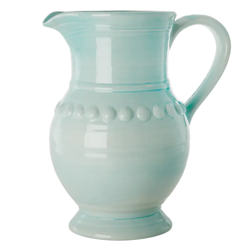 Rice extra large ceramic jug mint