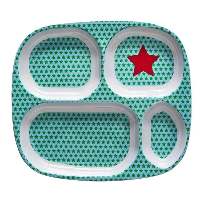 Rice Kids 4 Room Melamine Plate