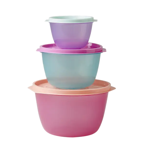 Rice Round Food Containers In Assorted Colours