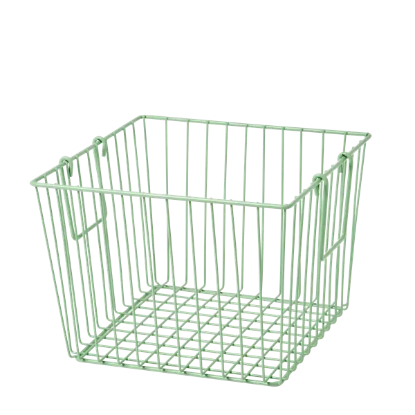 Rice Square Wire Basket With Handle