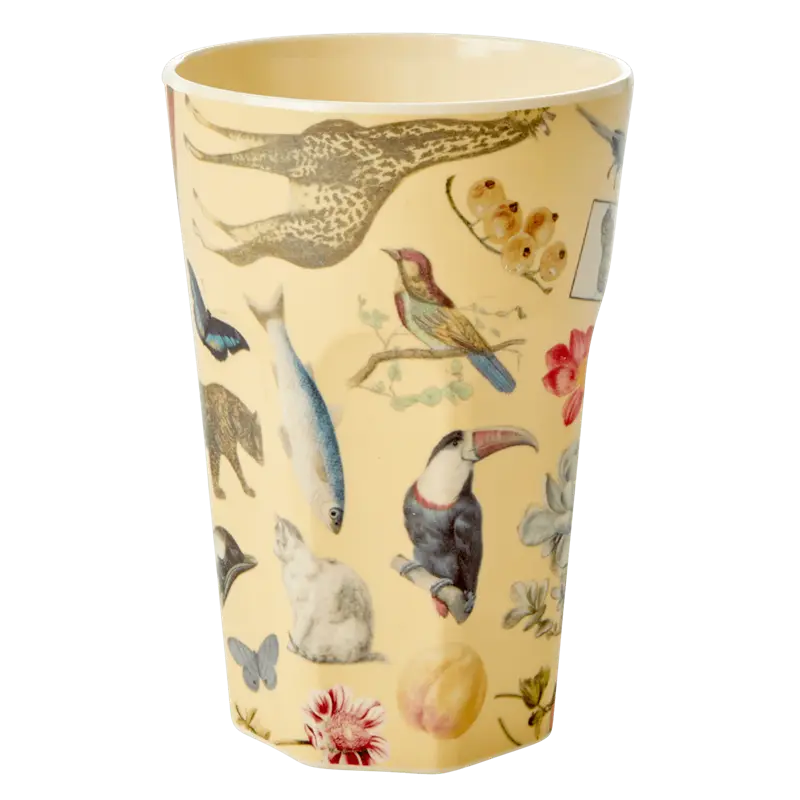Rice tall melamine cup with art print