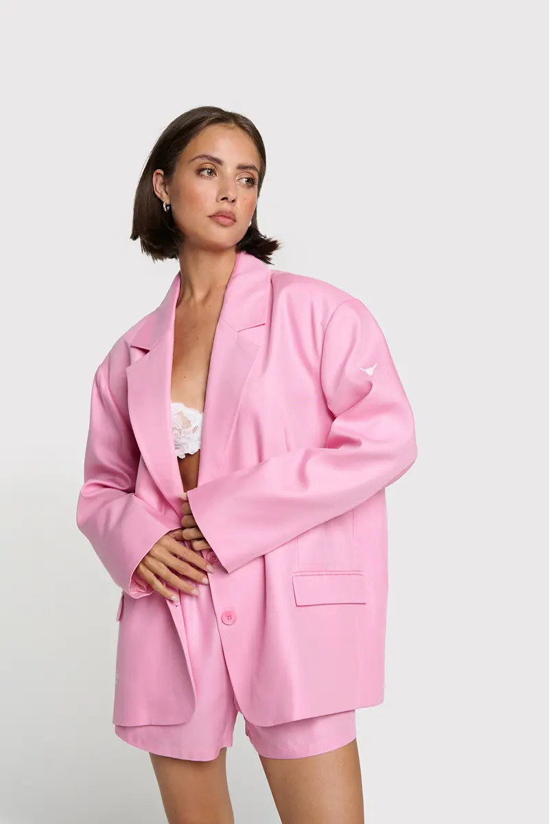 Rich oversized blazer soft pink