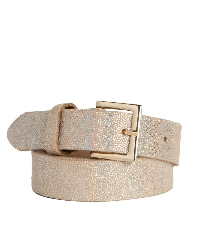 Riem beluga zilver ecru