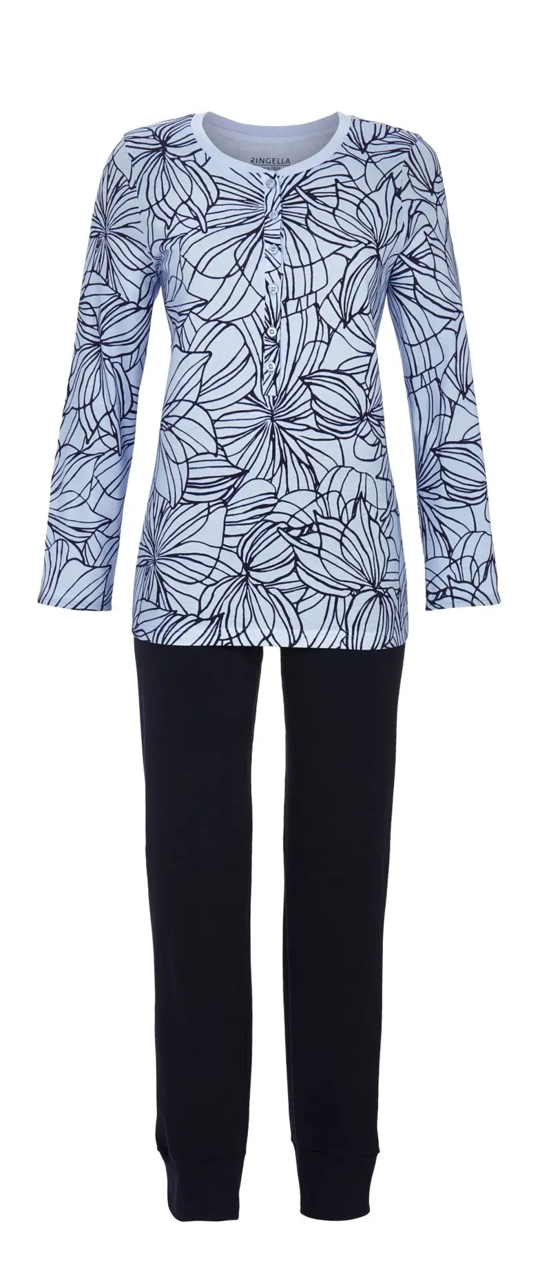 Ringella pyjama met abstract design - 5511246 - Licht blauw