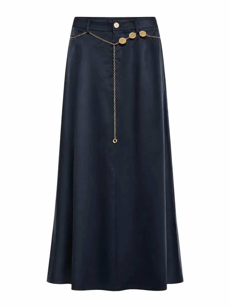 Rok Celiste Shiny Satin | Navy