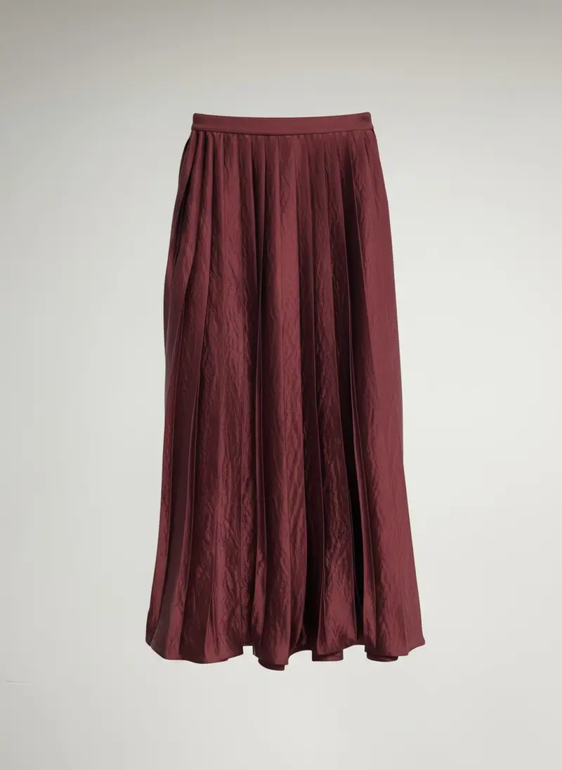 Rok Jonny Light Crincle Shiny Satin | Bordeaux