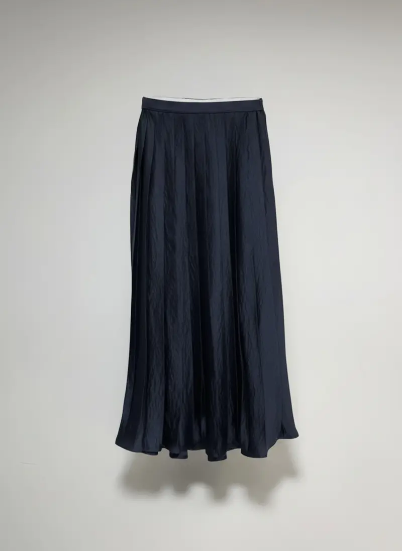 Rok Jonny Light Crincle Shiny Satin | Navy