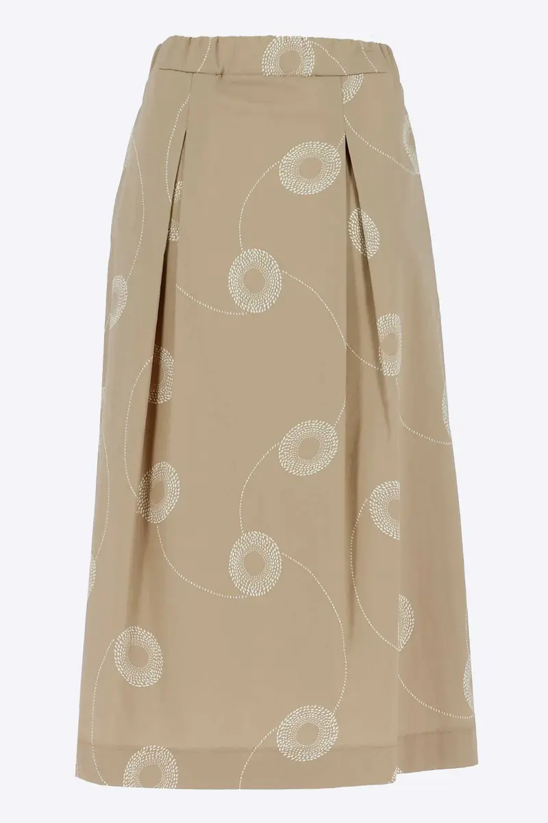 Rok print 834078 Beige/ecru