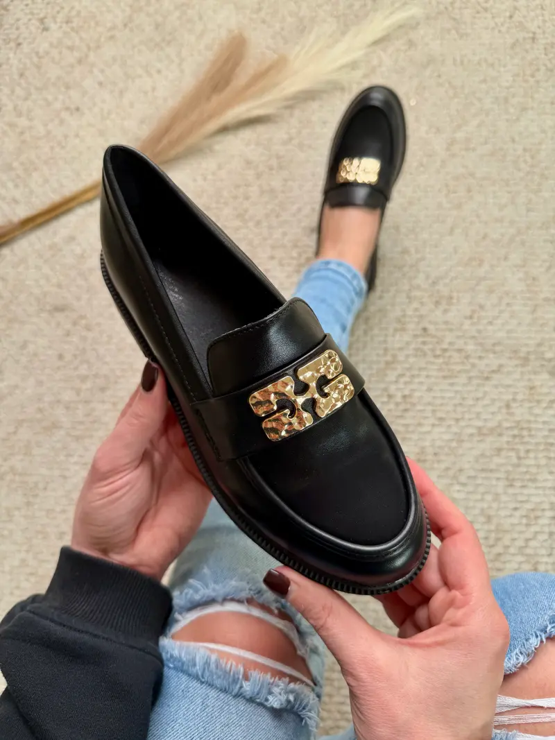Romina Black PU Mocassin