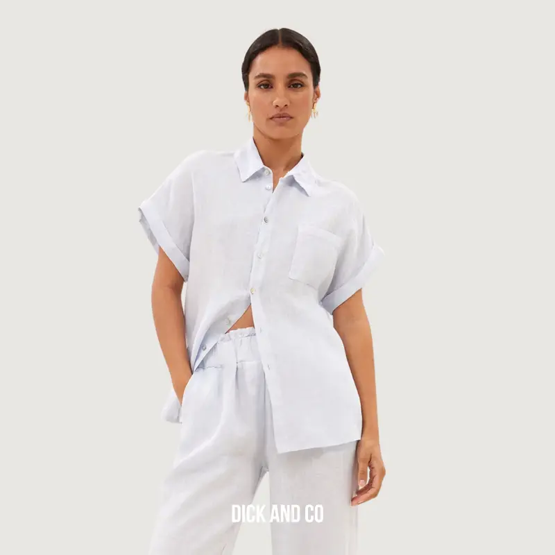 Rose Linen Blouse
