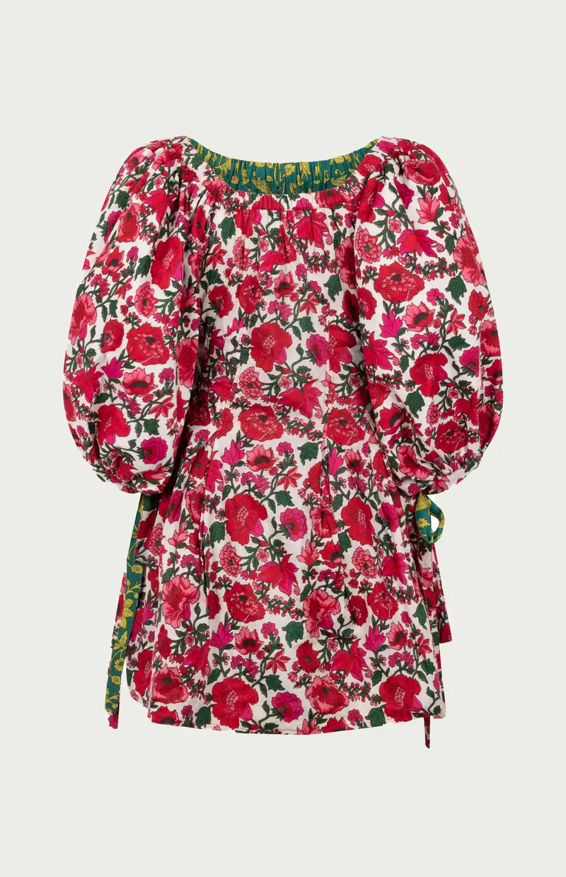 Rose Reversible Mini Dress Fuchsia