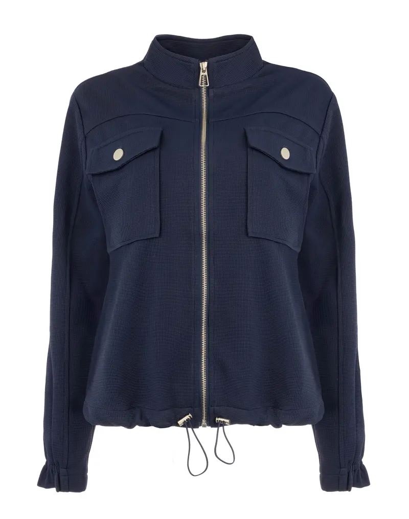 Ruan B LS Waffle Jacquard | Peacoat