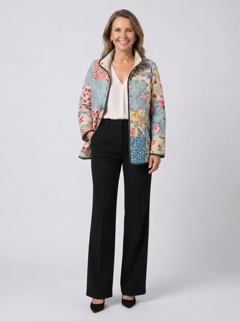 SAGA - VADDERAD BLOMPATCHWORKJACKA