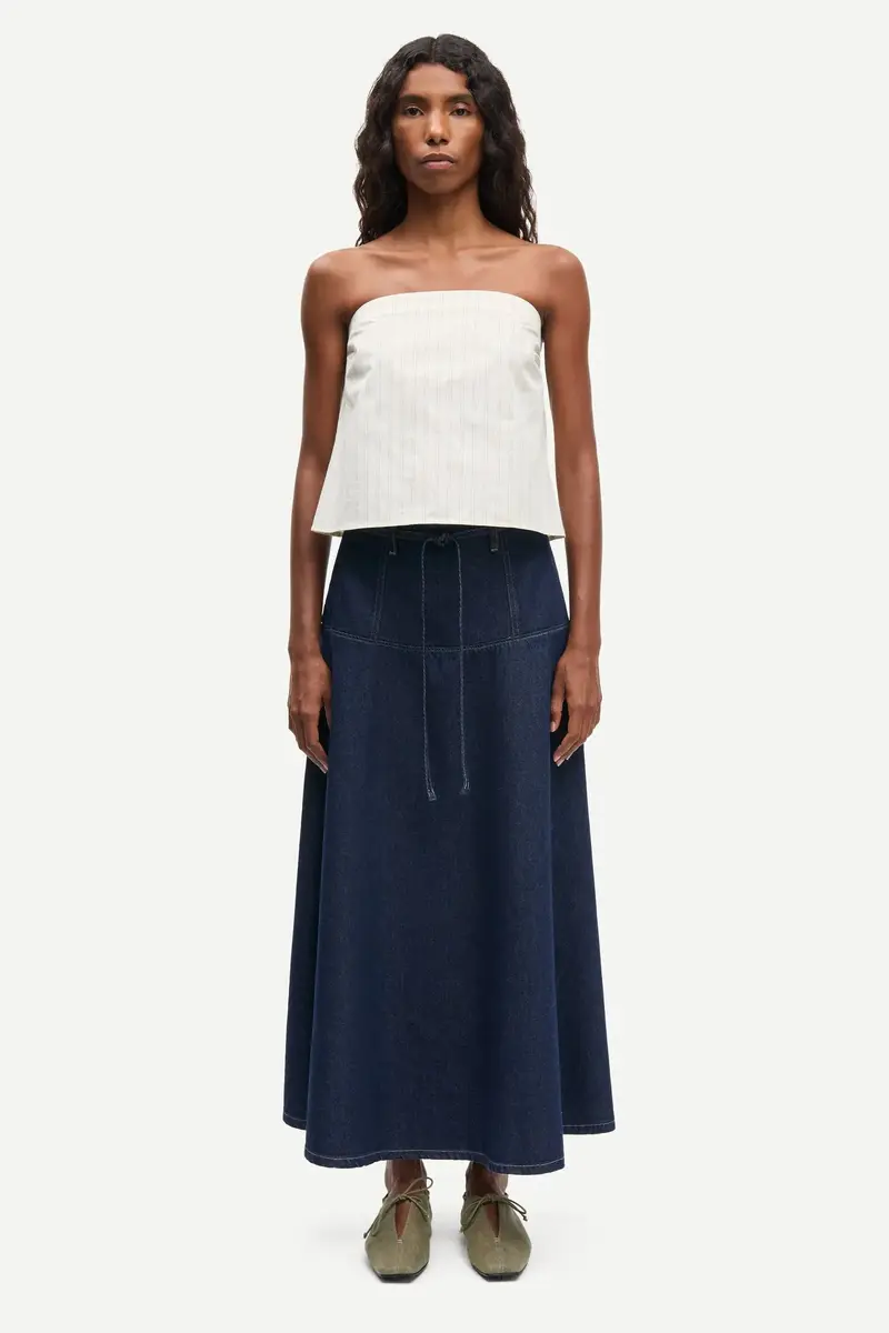 Samsøe Samsøe satilly skirt soft denim